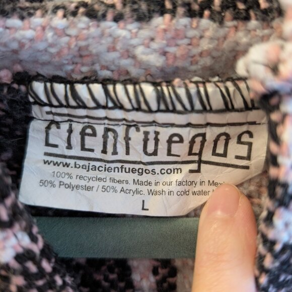Cienfuegos Boho Hoodie - L Pink & Black - Picture 3 of 5
